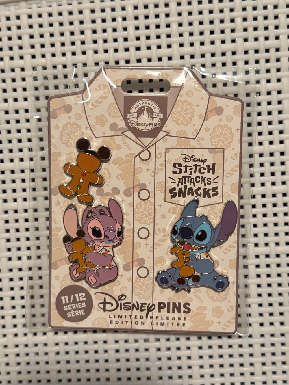 Stitch Attacks Snack Pin Set #11 out of 12 Gingerbread/November